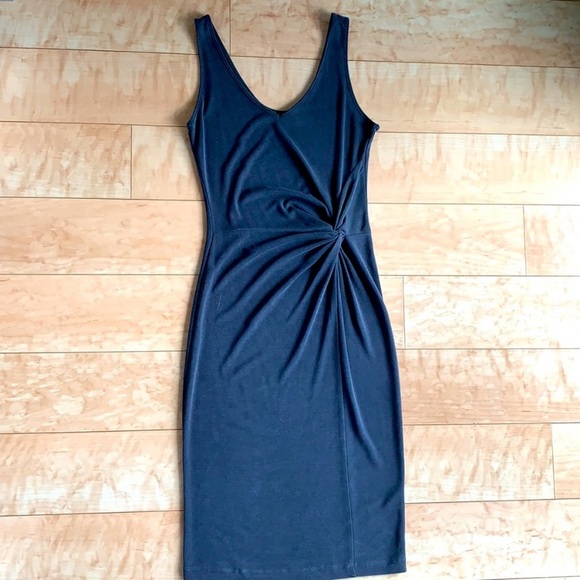 Dynamite Dresses & Skirts - Dynamite Grey Ribbed Midi Dress